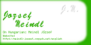 jozsef meindl business card